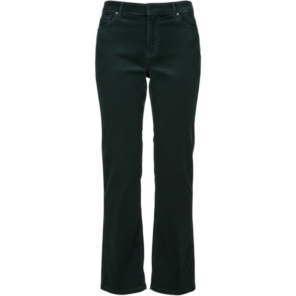 Riders by Lee Womens Charcoal Gray Corduroy Straight Leg Pants Size 12M